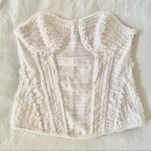 Charlotte Russe Ruffle Trim Corset